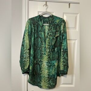 Zac & Rachel Vibrant Patterned Tunic Top